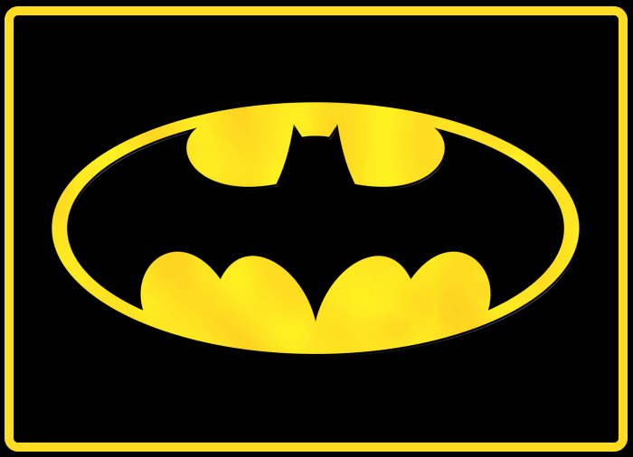 Патч с липучкой "Бэтмен" (лого)